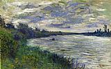 Famous Weather Paintings - The Seine near Vetheuil Stormy Weather